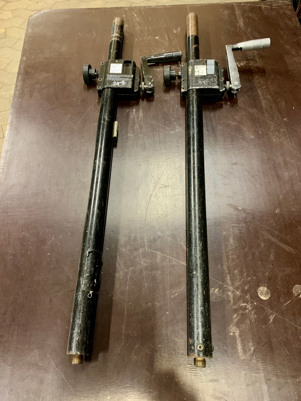 K&M 21339 Distance Rod with Hand Crank, Black