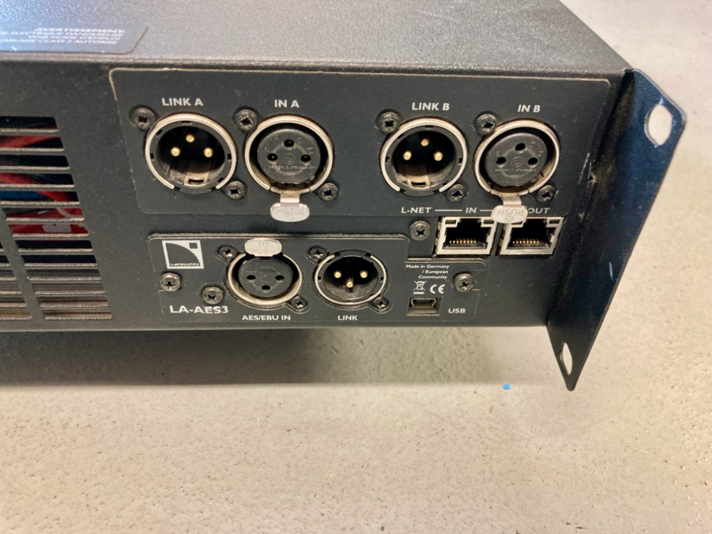 L-Acoustics LA8 Amp aes