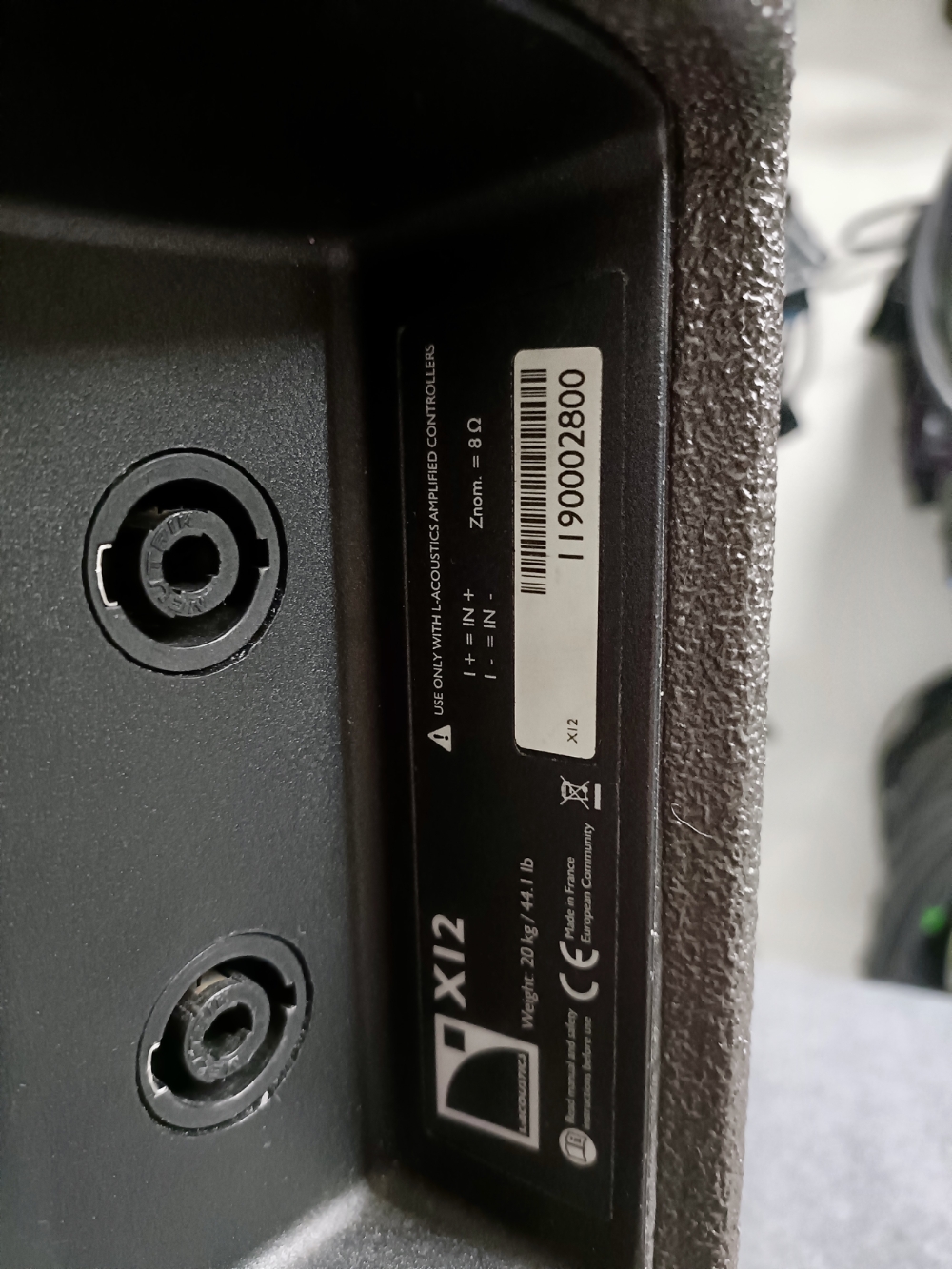 L-Acoustics X12 cased